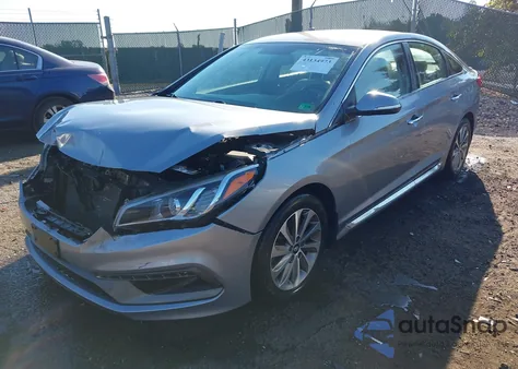 2015 Hyundai Sonata Sport z USA, uszkodzony, nr VIN 5NPE34AF0FH166098